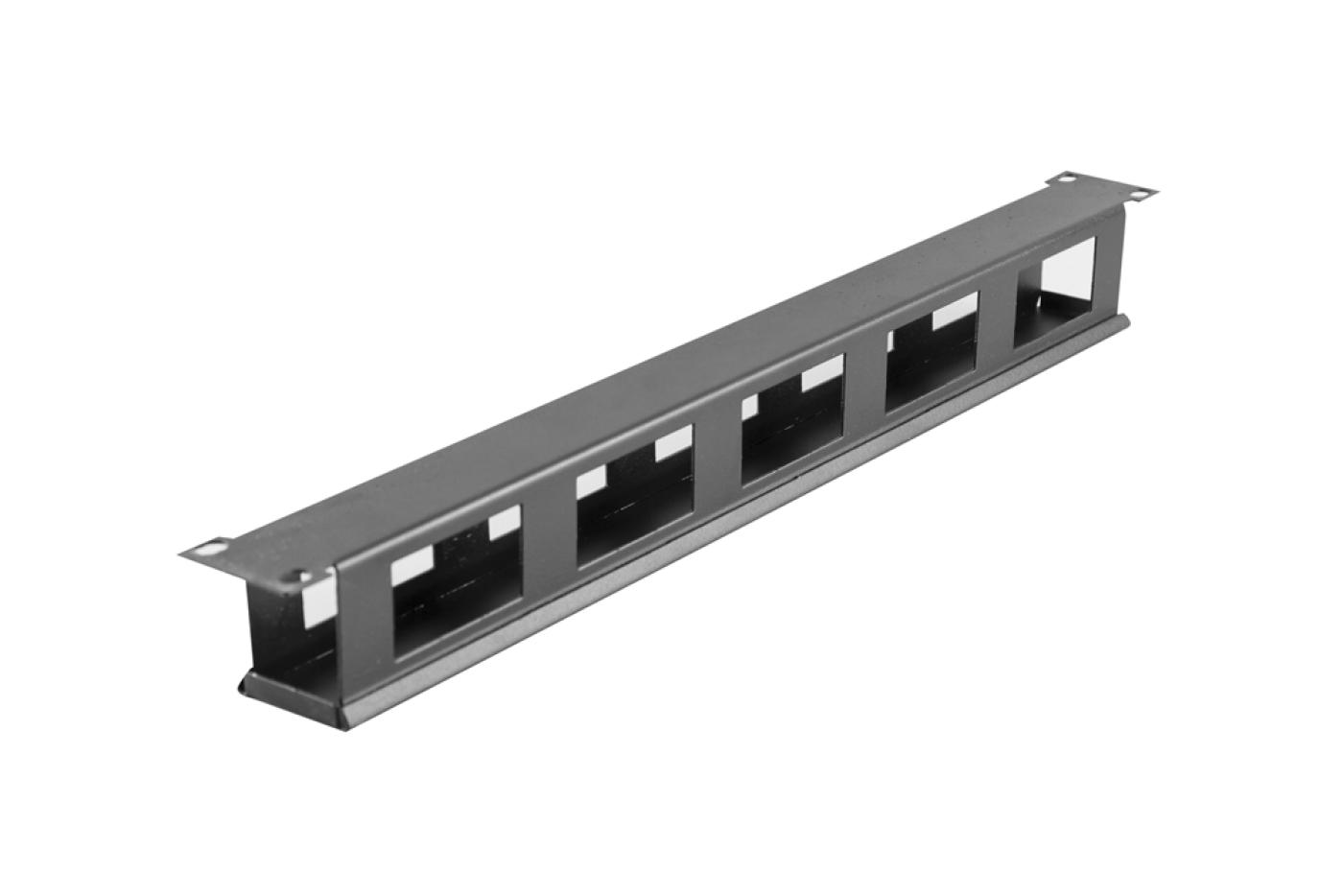 19" 1U Yatay Kablo Düzenleyici Metal Organizer Kapaklı — 1