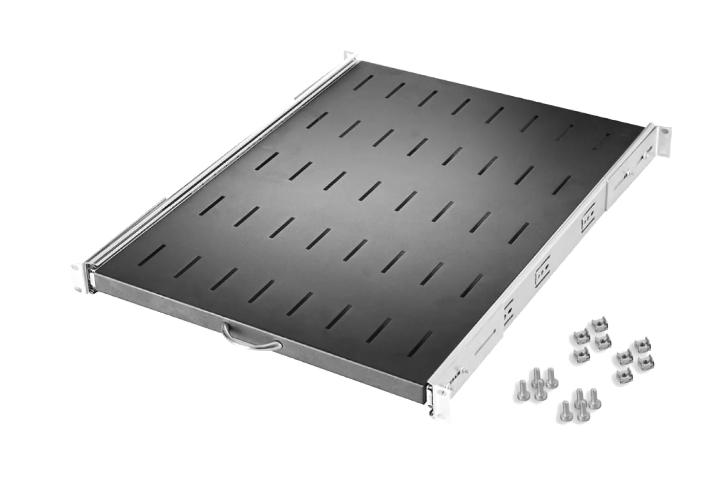 19" 1U Hareketli Raf 400mm