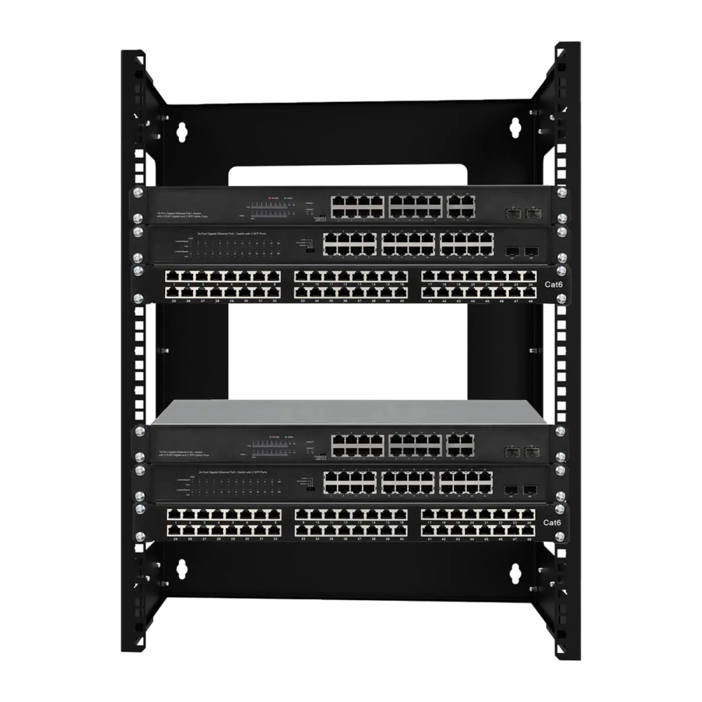 15U 19" Duvar Tipi Open Rack Kabinet — 4
