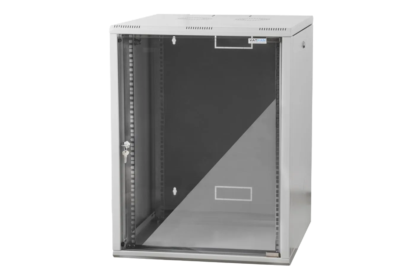 15U 19" 600mm Duvar Tipi Rack Kabinet Beyaz