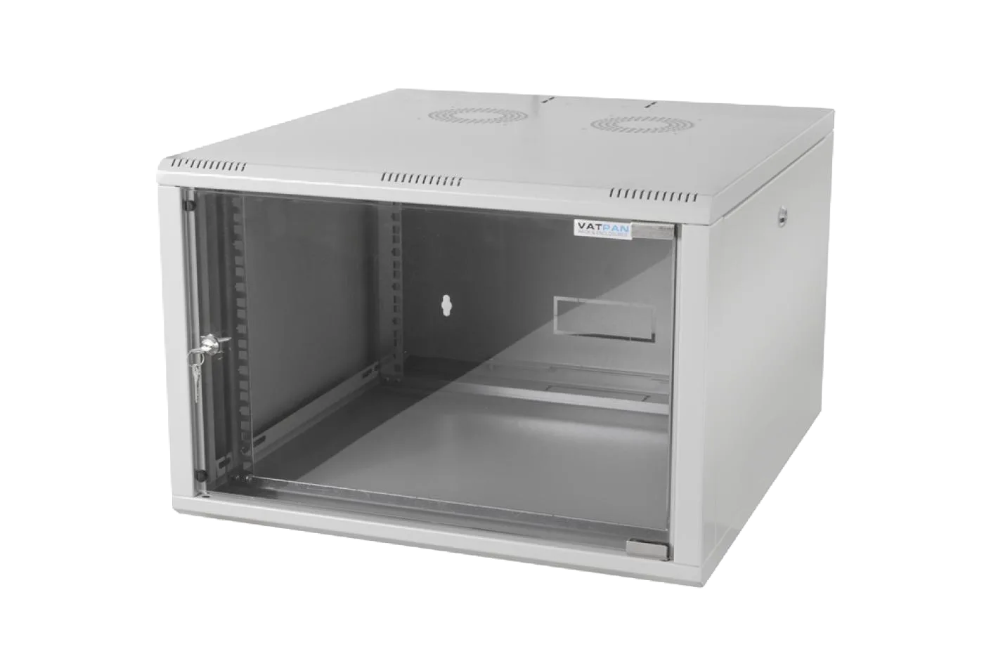 7U 19" 600mm Duvar Tipi Rack Kabinet Beyaz