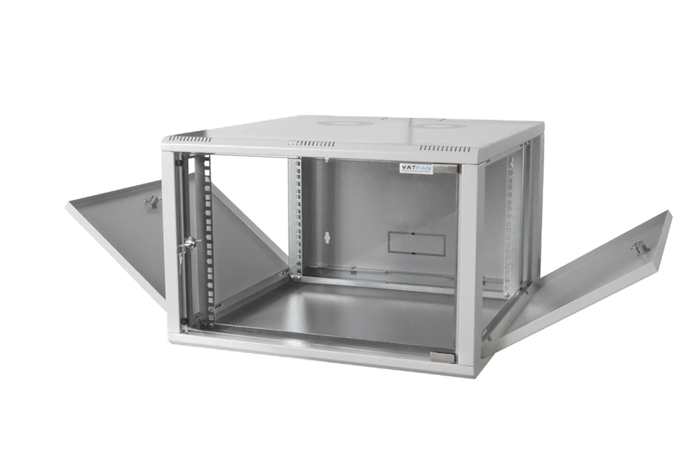 7U 19" 600mm Duvar Tipi Rack Kabinet Beyaz — 2