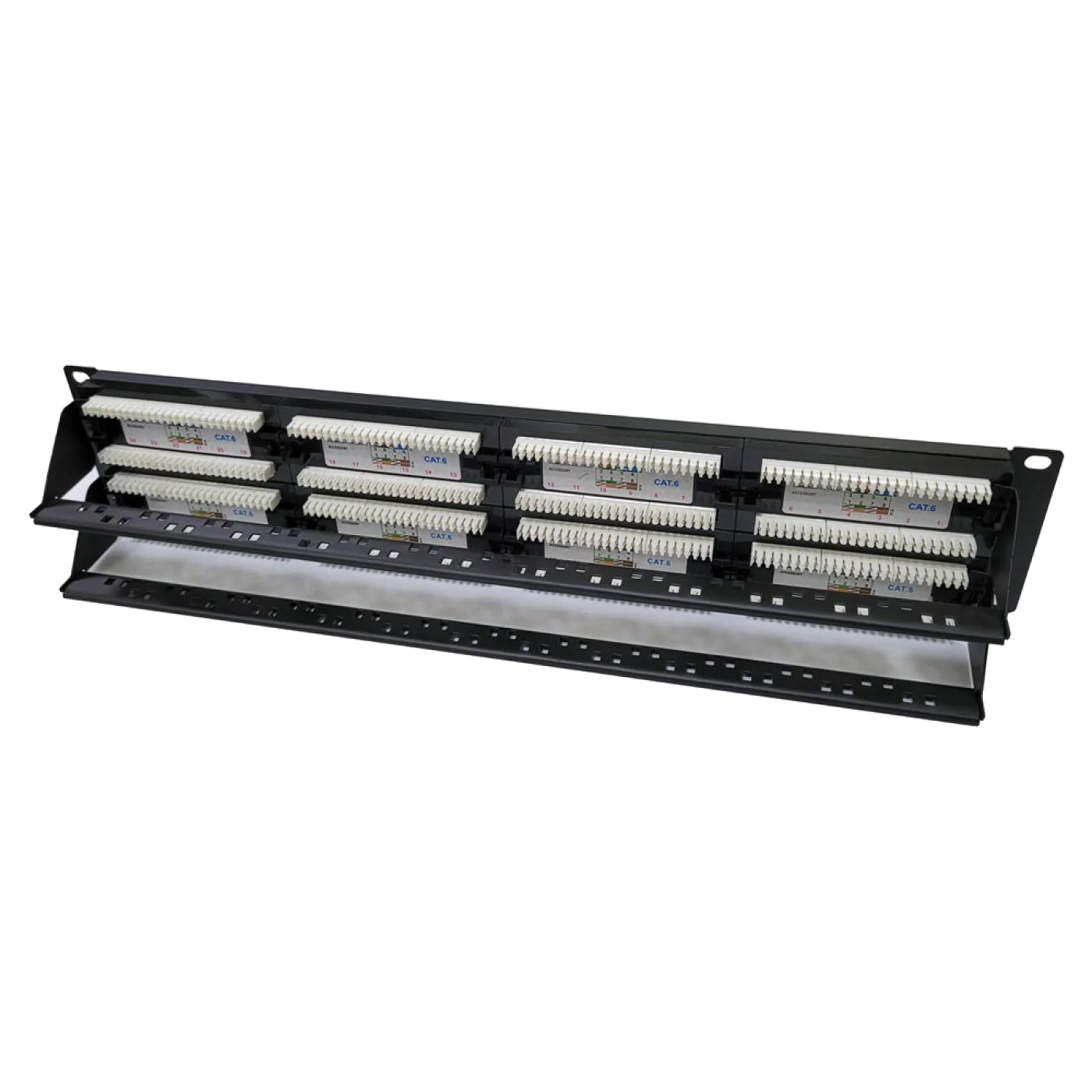 19" 48 Port Cat6 Patch Panel Dolu — 4