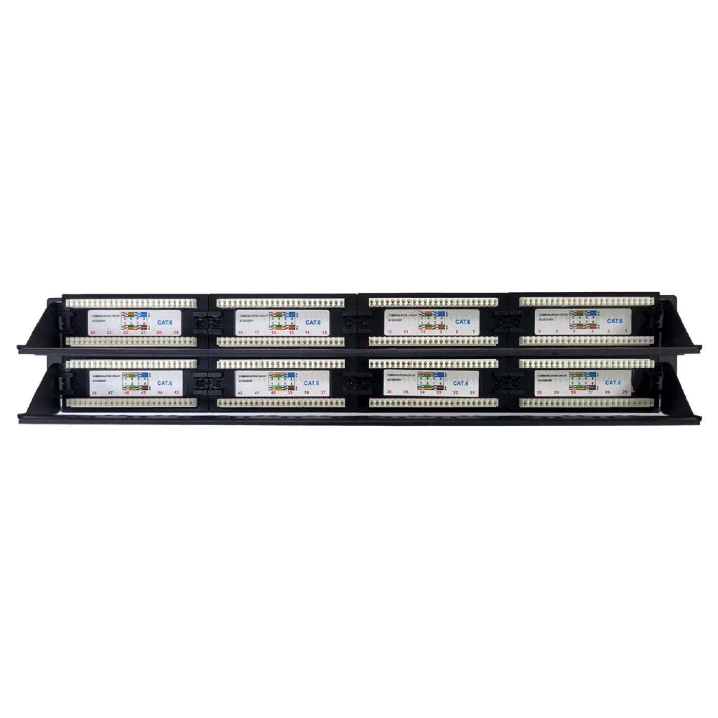 19" 48 Port Cat6 Patch Panel Dolu — 6