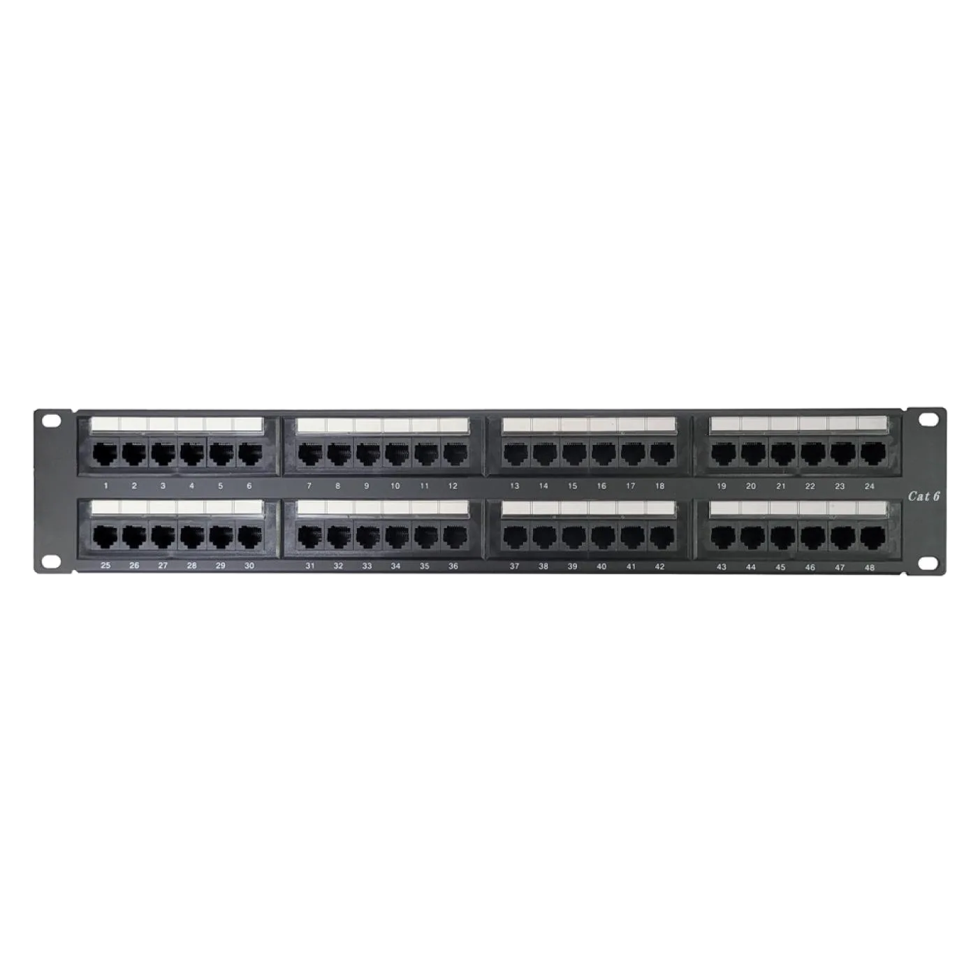 19" 48 Port Cat6 Patch Panel Dolu — 7