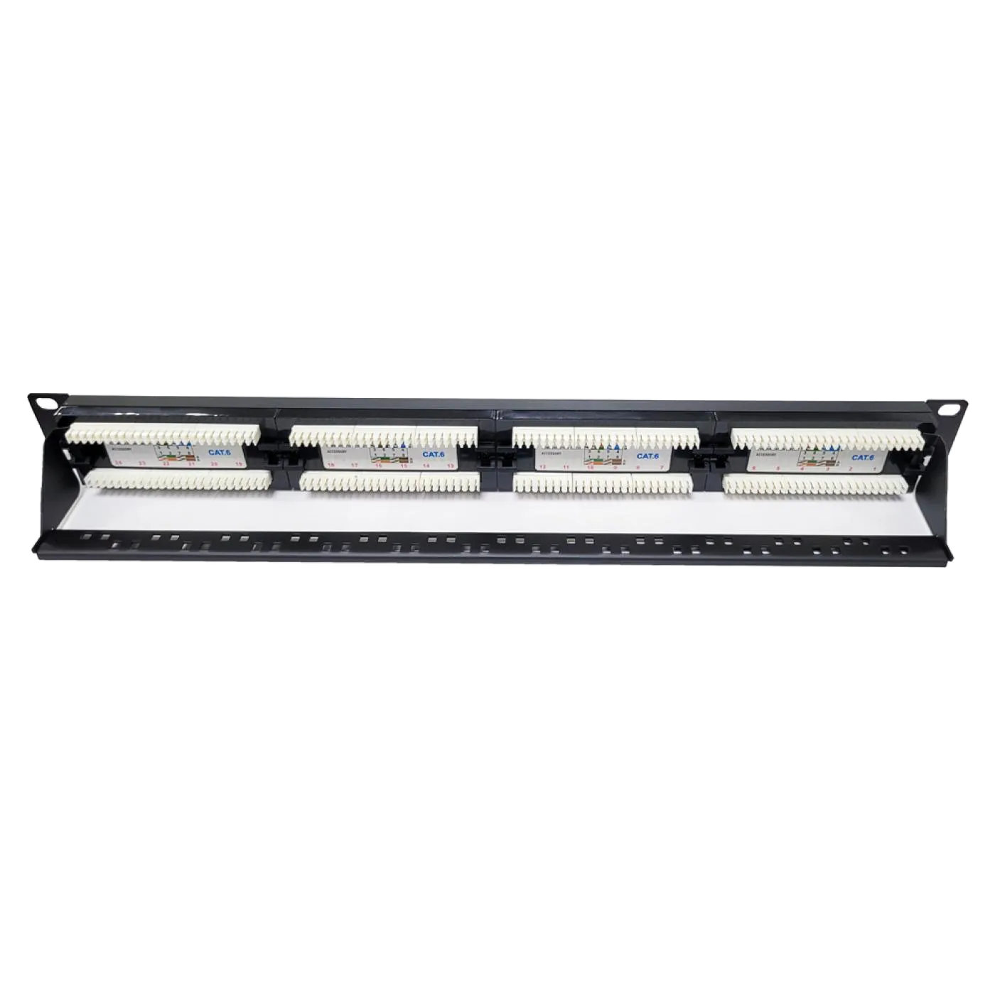 19" 24 Port Cat6 Patch Panel Dolu — 4