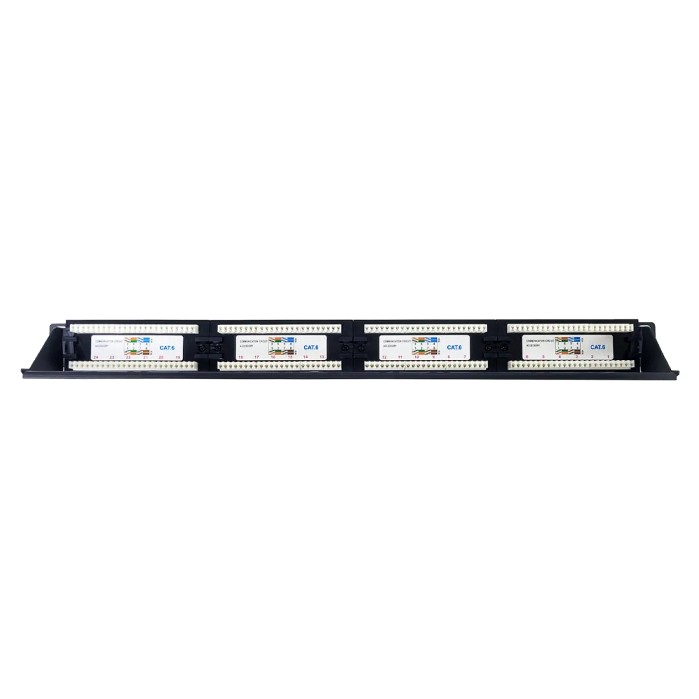 19" 24 Port Cat6 Patch Panel Dolu — 5