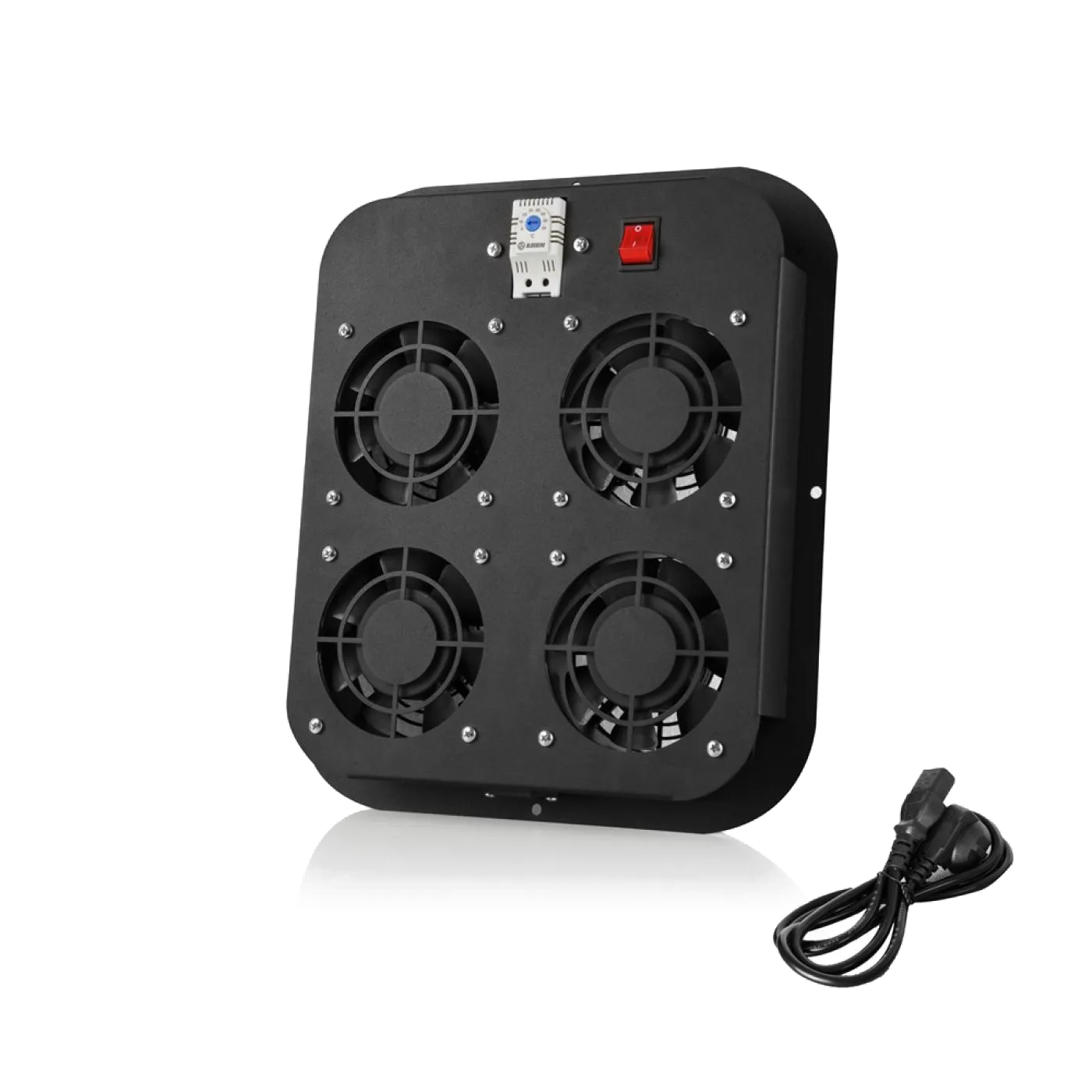 4lü 19" Fan Modülü Termostatlı On/Off Switch — 2