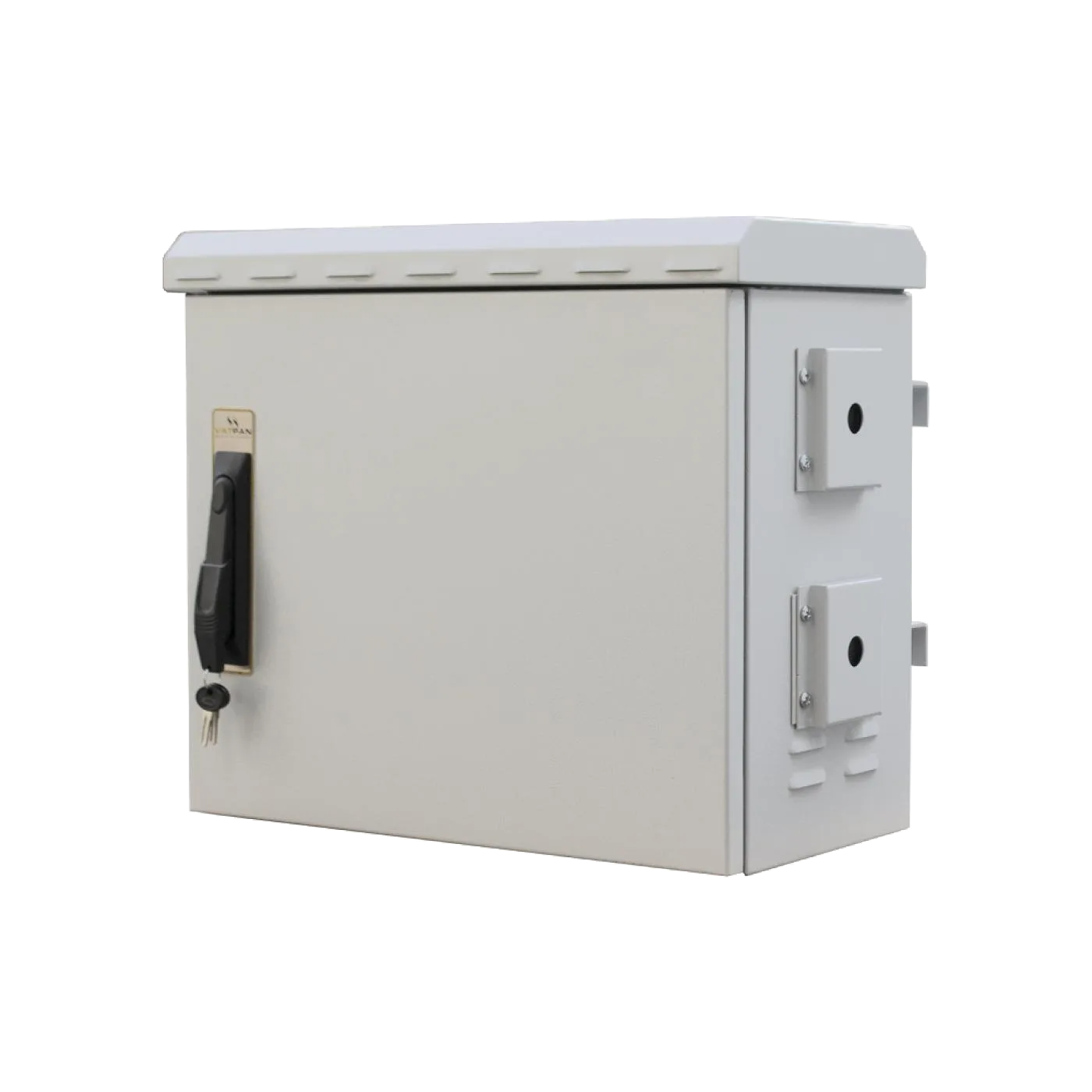 7U 19" 250mm Outdoor Mobese Direk Tipi Rack Kabinet Çift Cidarlı