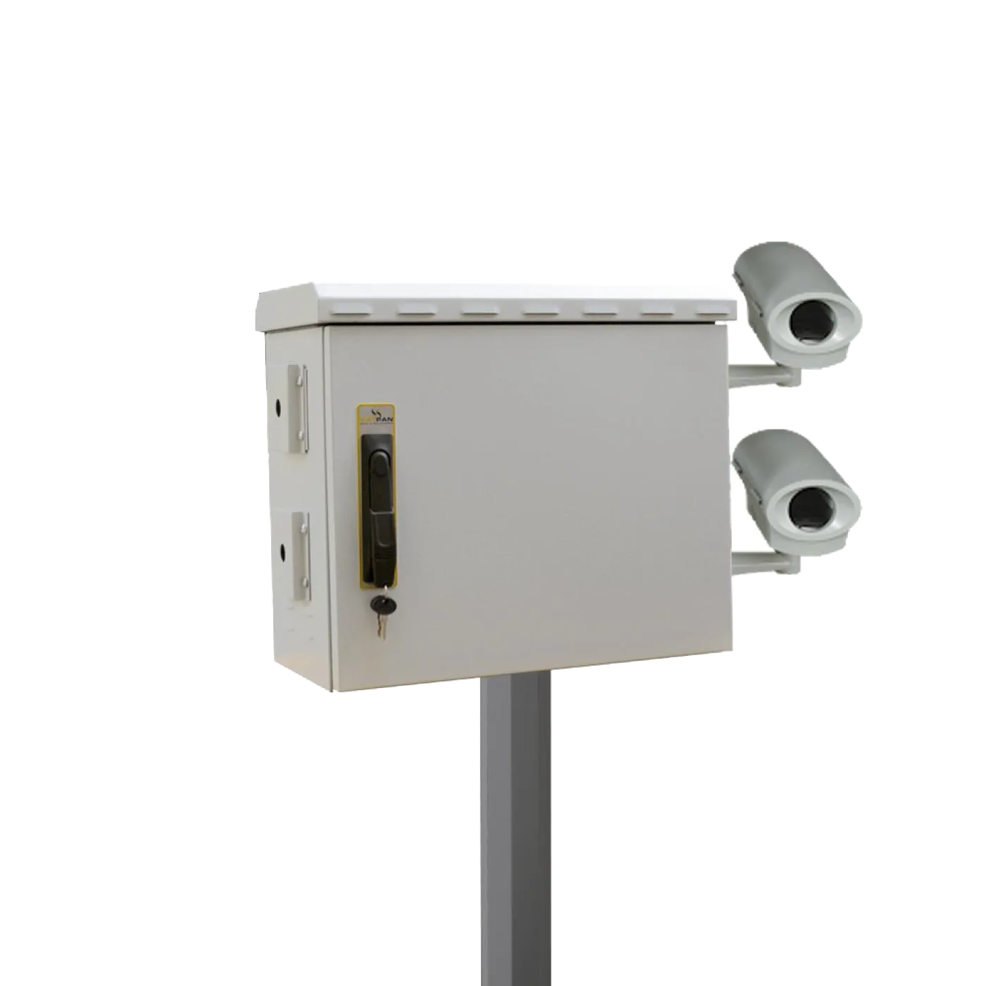9U 19" 300mm Outdoor Mobese Direk Tipi Rack Kabinet Çift Cidarlı — 6