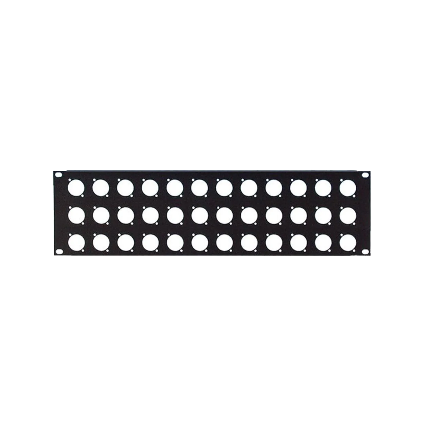 19" 1U 12 Port XLR Patch Panel — 2