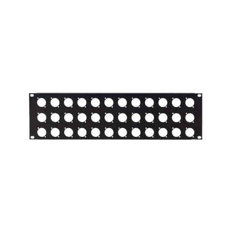 19" 3U 36 Port XLR Patch Panel