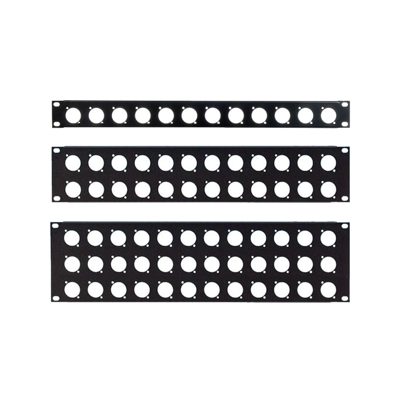 19" 3U 36 Port XLR Patch Panel — 2