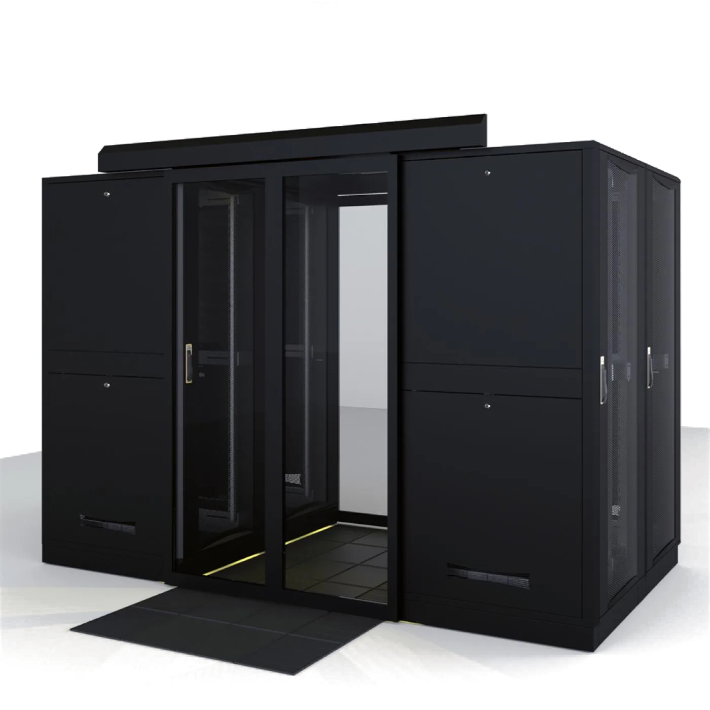 42U 19" 800x1000mm 4 lü Full Set Veri Merkezi Kabini — 2