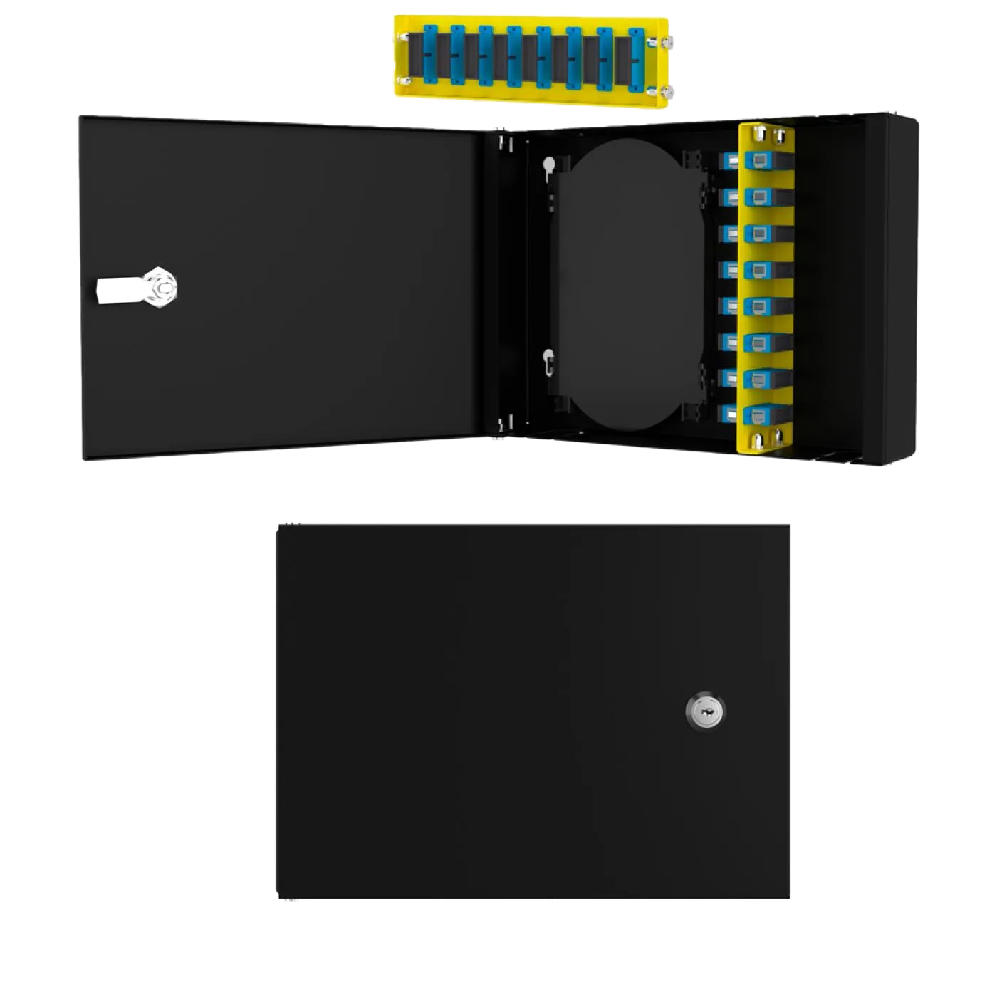 Duvar Tipi 8 Port SC Duplex Fiber Optik Kutu Dolu Set