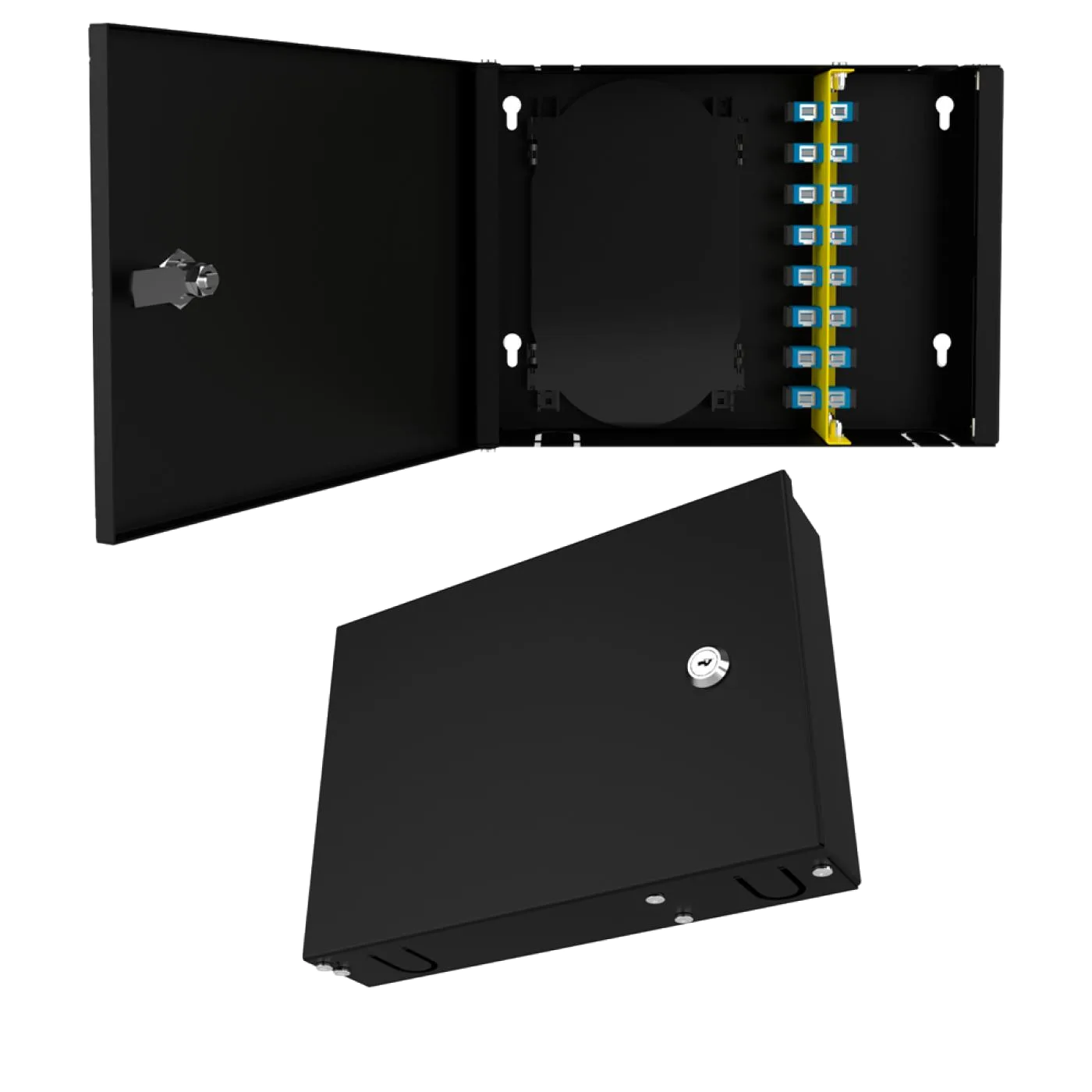 Duvar Tipi 8 Port SC Duplex Fiber Optik Kutu Dolu Set — 4