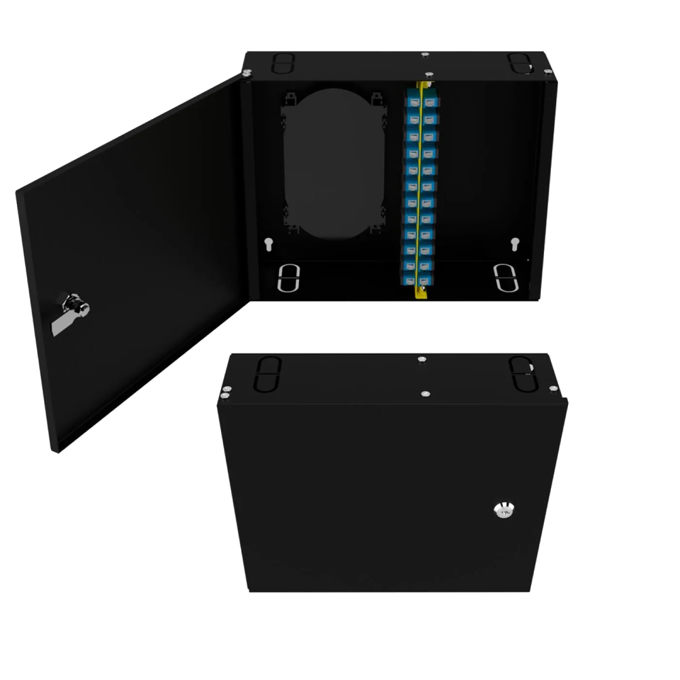 Duvar Tipi 12 Port SC Duplex Fiber Optik Kutu Dolu Set — 3