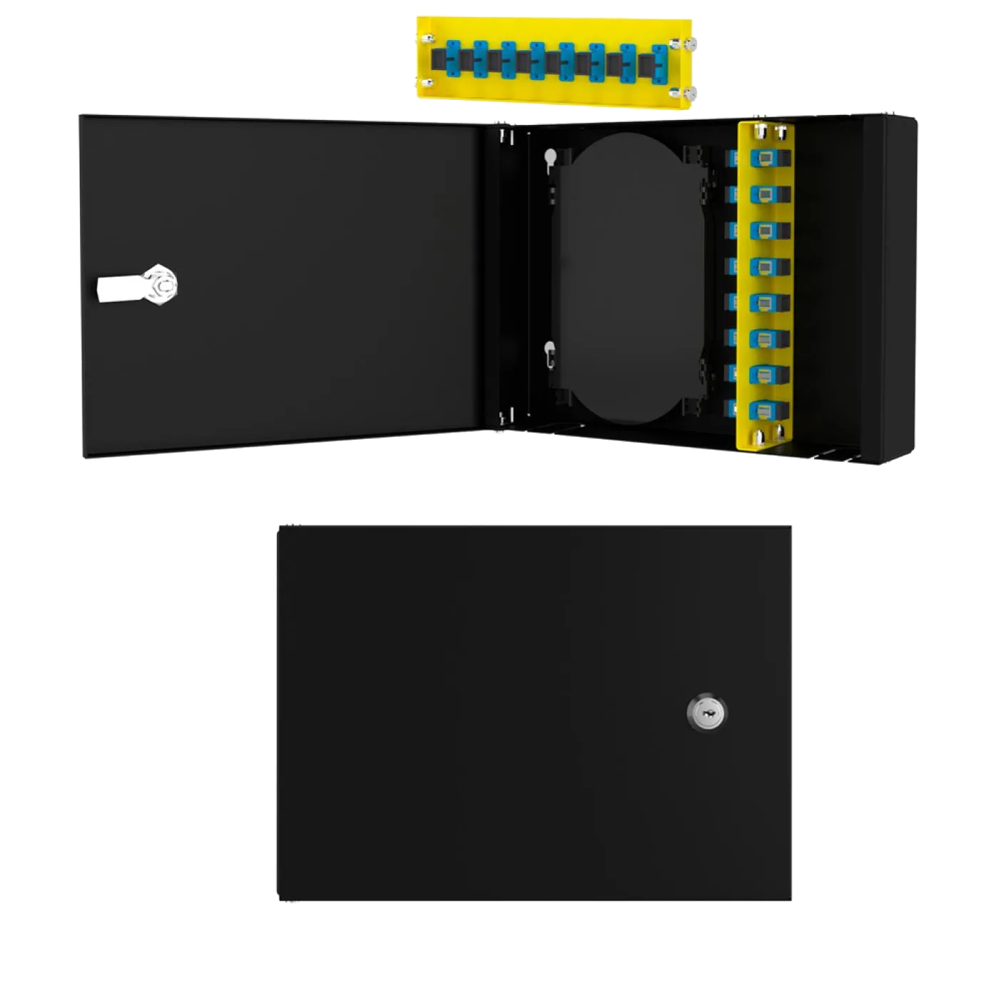 Duvar Tipi 8 Port SC Simplex Fiber Optik Kutu Dolu Set