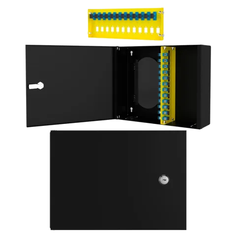 Duvar Tipi 12 Port SC Simplex Fiber Optik Kutu Dolu Set