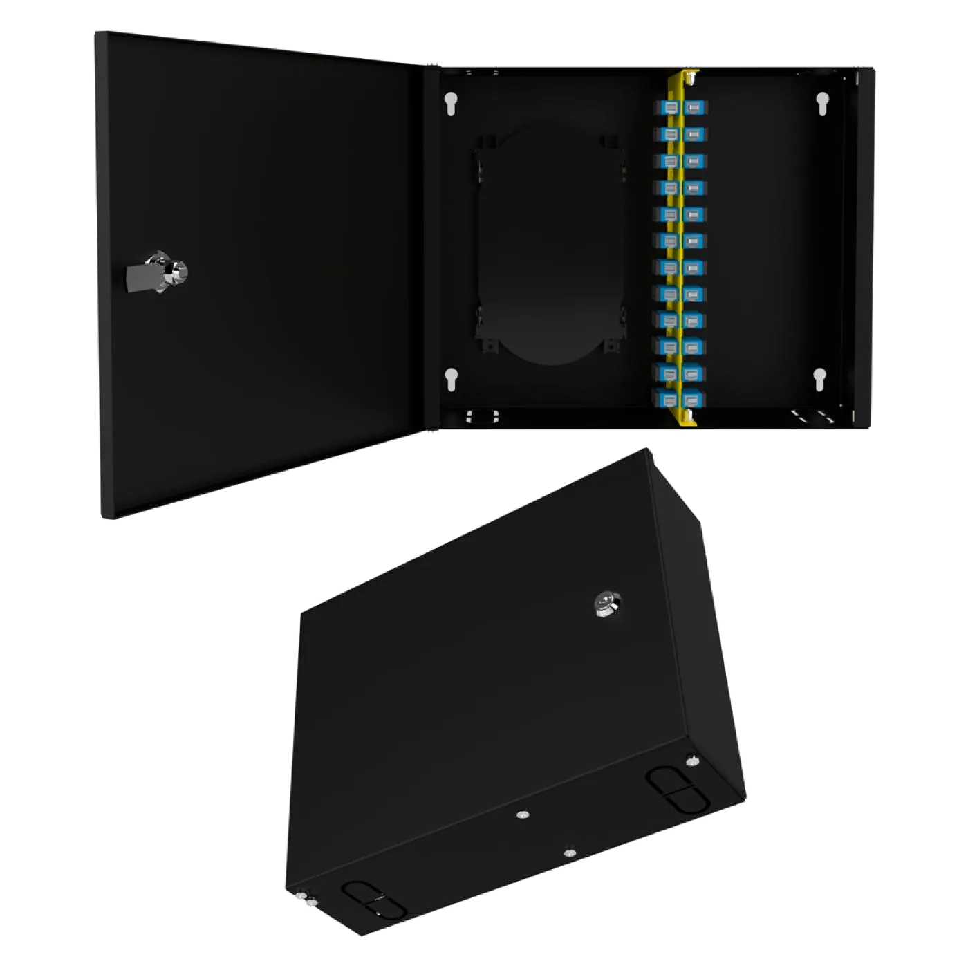 Duvar Tipi 12 Port SC Simplex Fiber Optik Kutu Dolu Set — 2