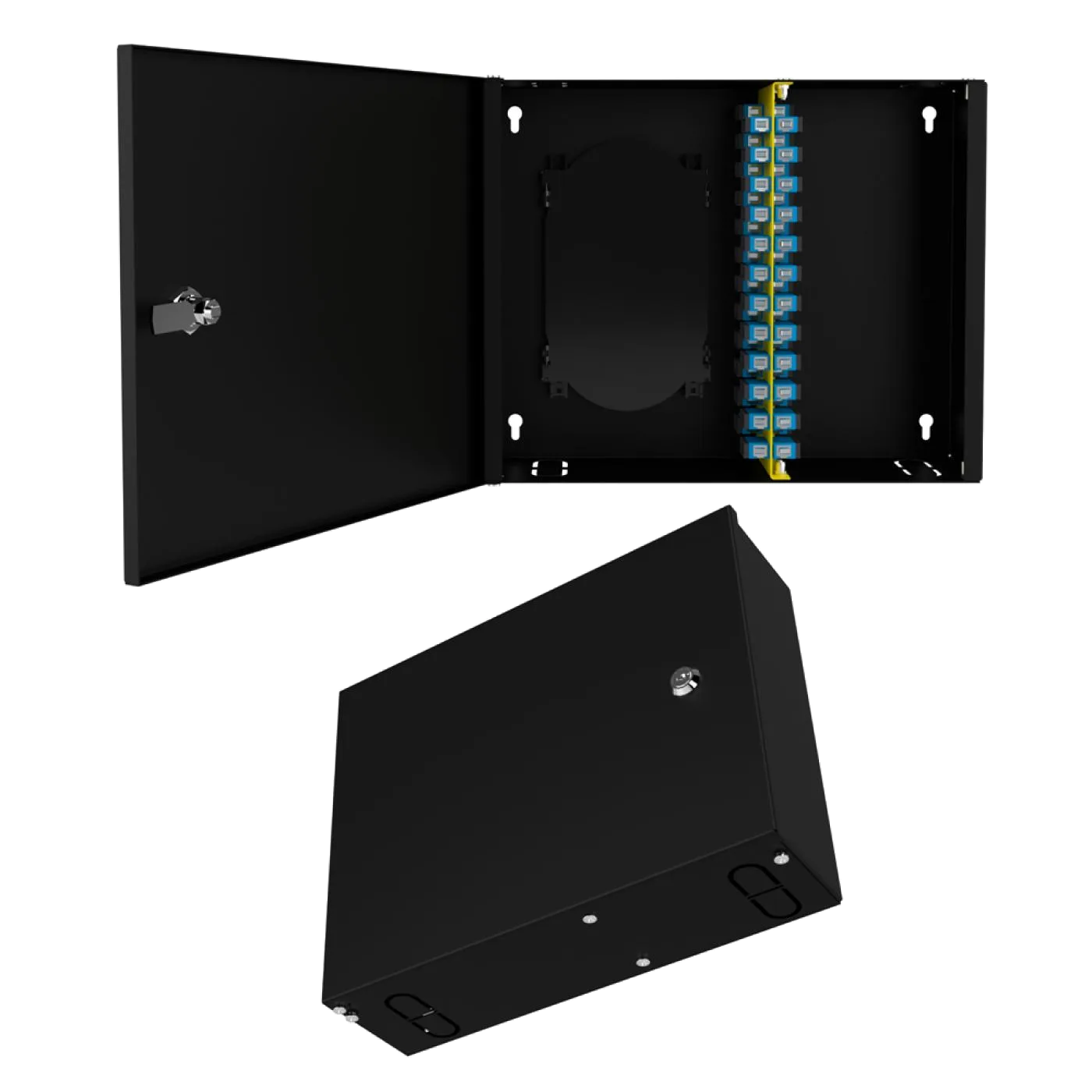 Duvar Tipi 24 Port SC Simplex Fiber Optik Kutu Dolu Set — 2