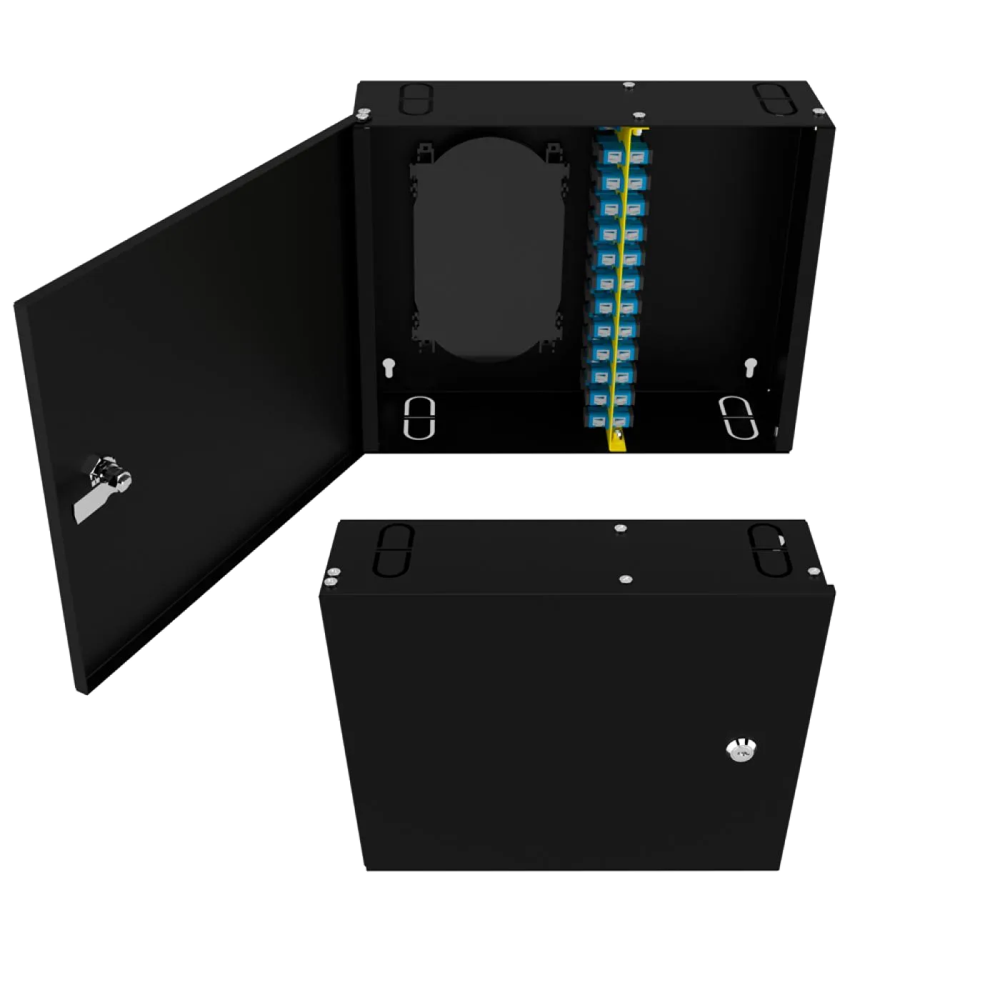 Duvar Tipi 24 Port SC Simplex Fiber Optik Kutu Dolu Set — 3