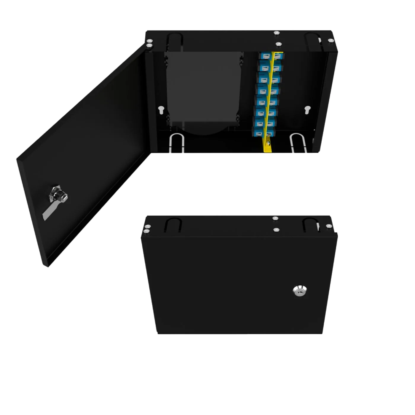 Duvar Tipi 8 Port LC Duplex Fiber Optik Kutu Dolu Set — 3