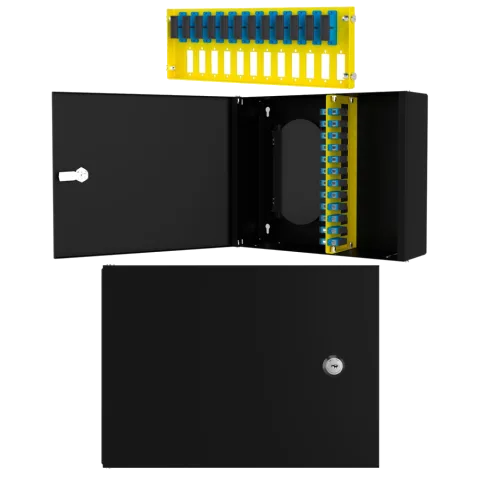 Duvar Tipi 12 Port LC Duplex Fiber Optik Kutu Dolu Set