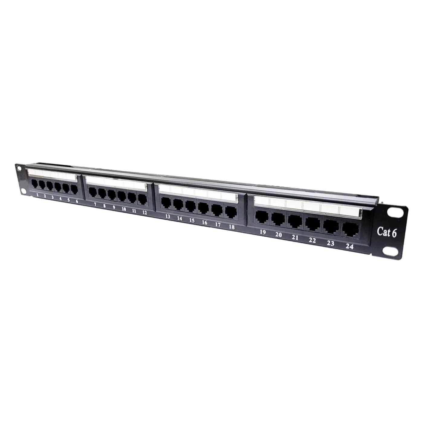 19" 24 Port Cat6 Patch Panel Dolu — 3