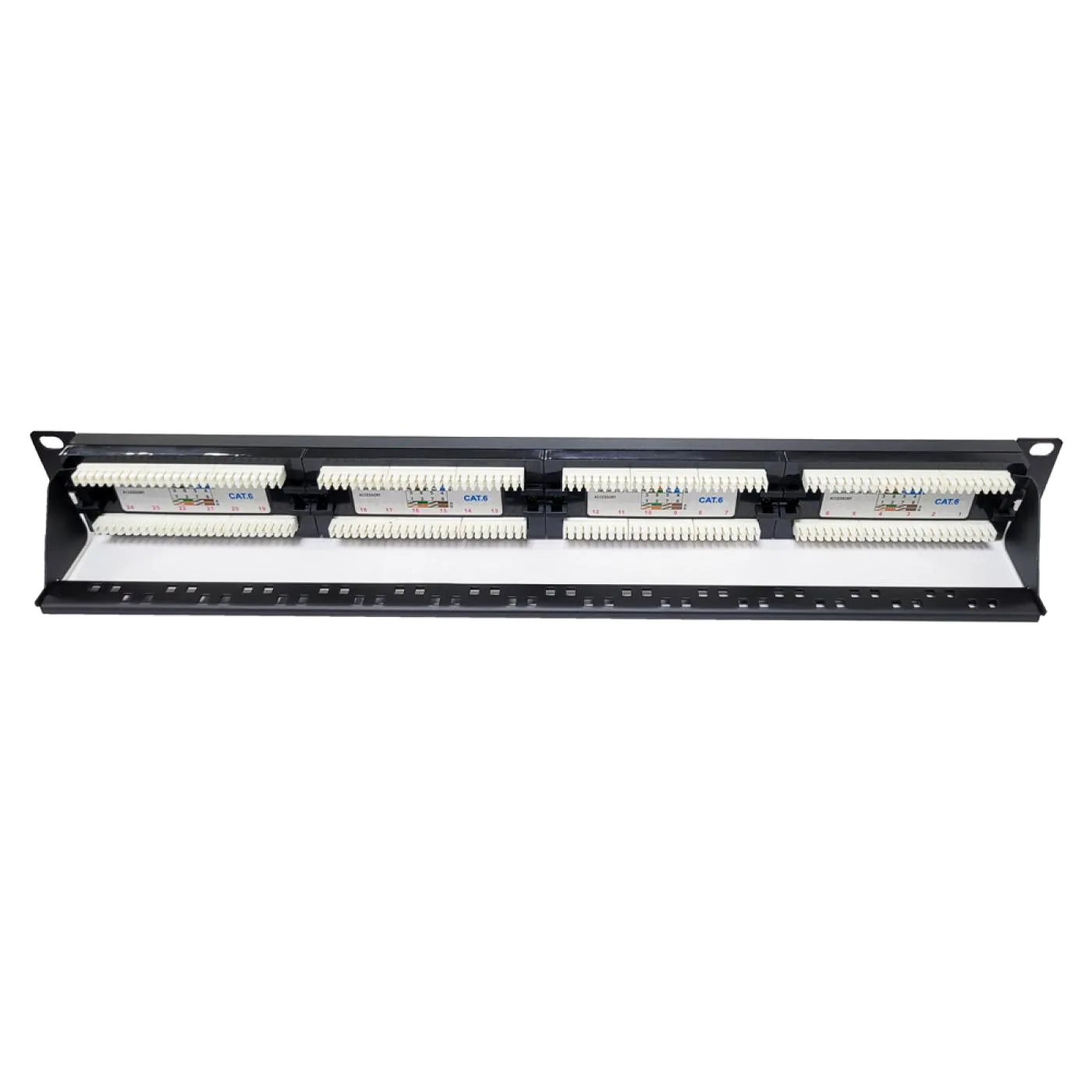 19" 24 Port Cat6 Patch Panel Dolu — 5