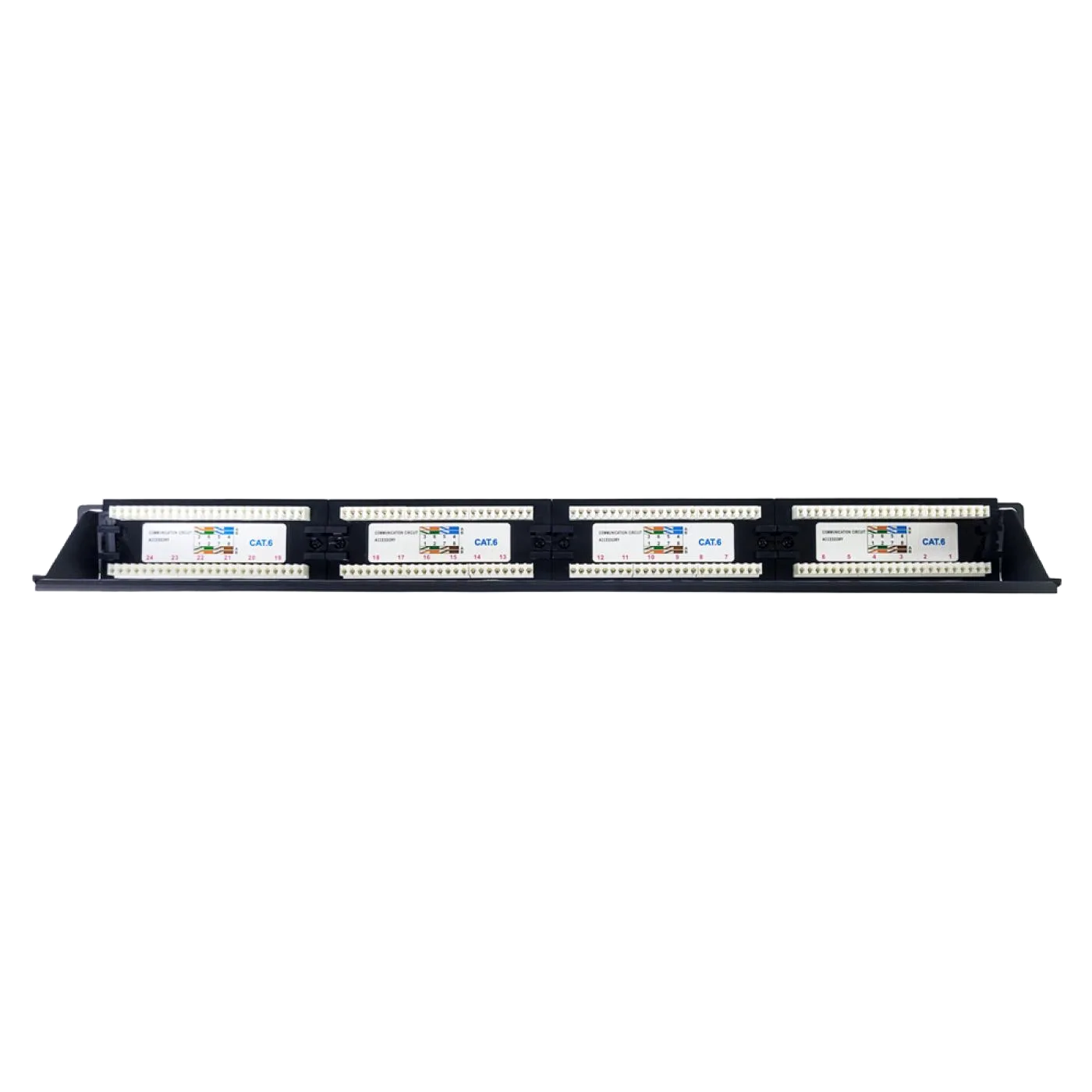 19" 24 Port Cat6 Patch Panel Dolu — 6