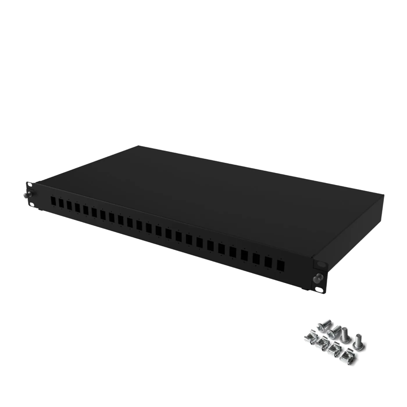 19" 1U 24 Port SC Simplex Fiber Optik Patch Panel(Boş)