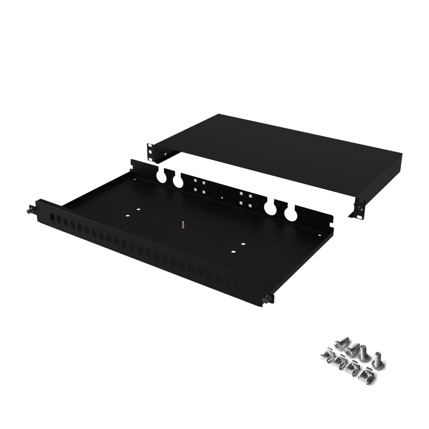 19" 1U 24 Port SC Simplex Fiber Optik Patch Panel(Boş) — 4