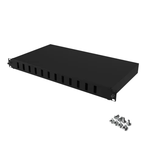 19" 1U 12 Port SC Duplex Fiber Optik Patch Panel(Boş)