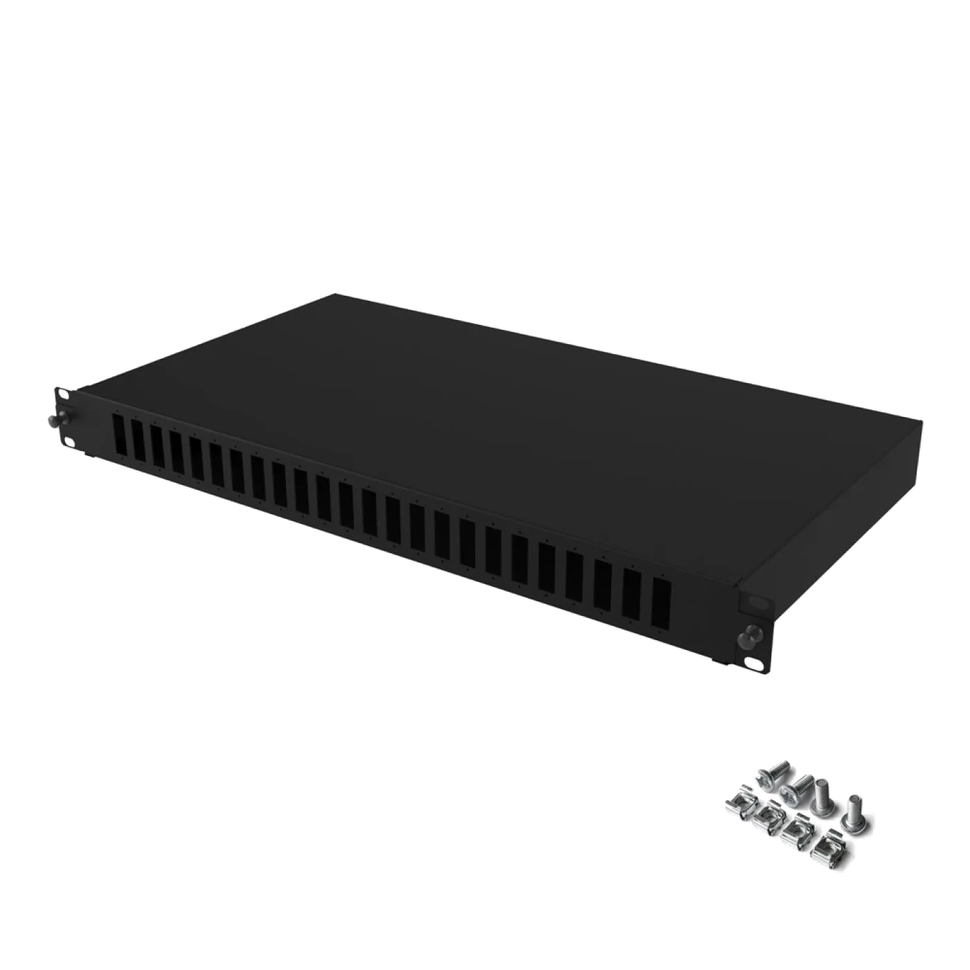 19" 1U 24 Port SC Duplex Fiber Optik Patch Panel(Boş)