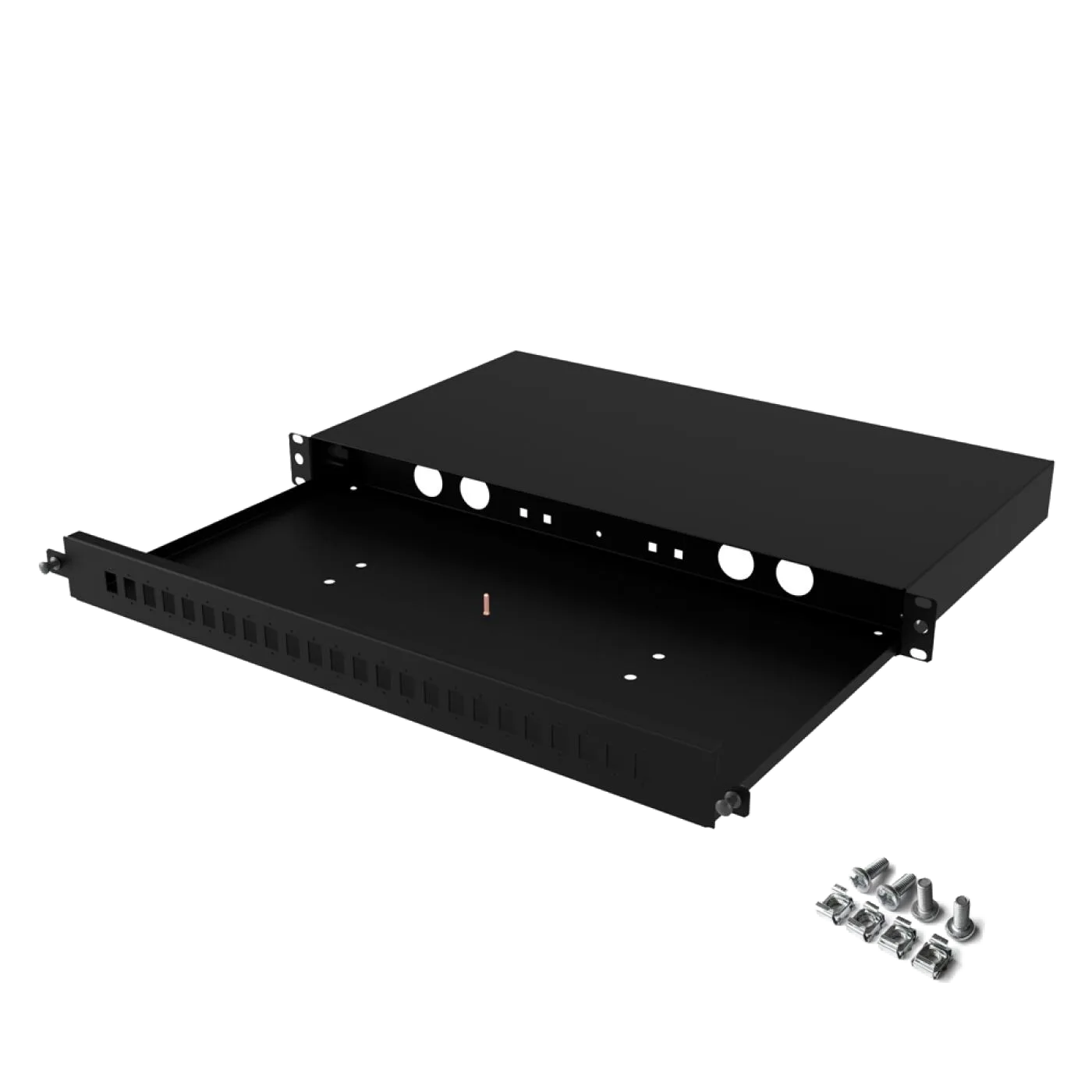 19" 1U 24 Port LC Duplex Fiber Optik Patch Panel(Boş) — 3