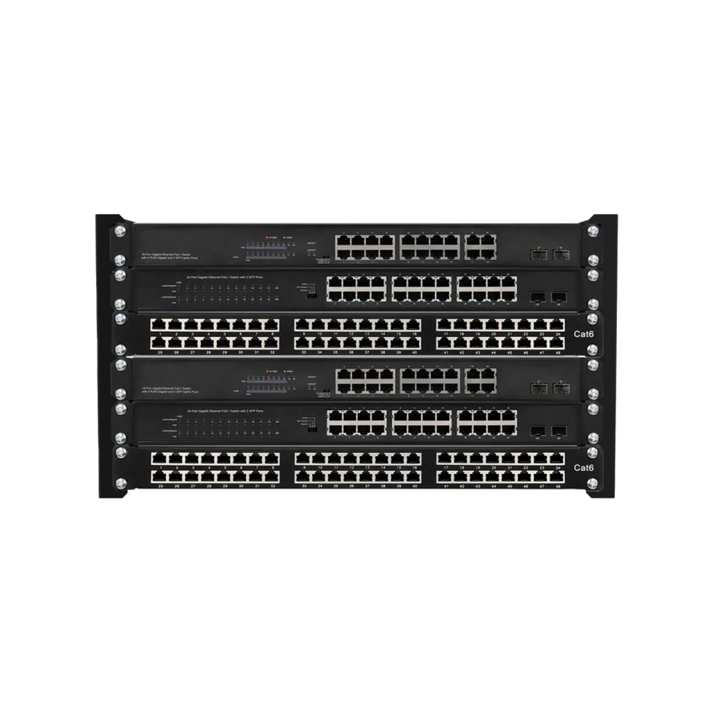 6U 19" Duvar Tipi Open Rack Kabinet — 4