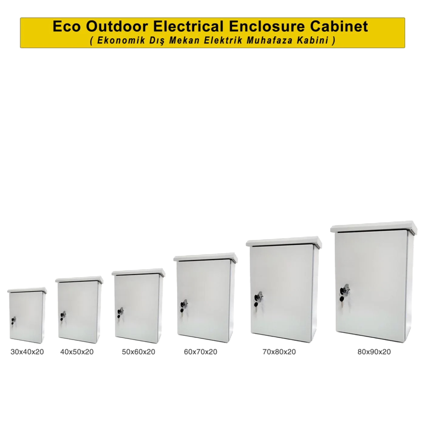 300x400x200mm Harici Duvar Tipi Ekonomik Seri Metal Elektrik Panosu — 7