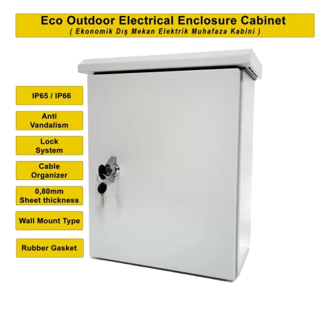 500x700x250mm Harici Duvar Tipi Ekonomik Seri Metal Elektrik Panosu