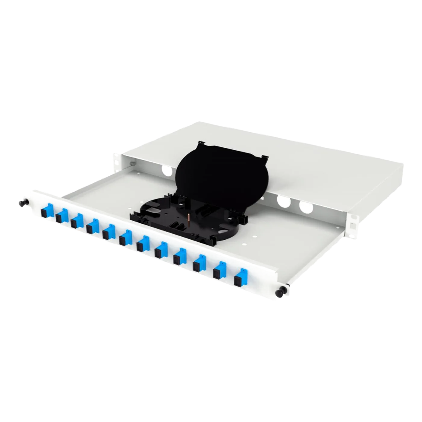 19" 1U 12 Port SC Simplex Fiber Optik Patch Panel Full(Dolu) — 2