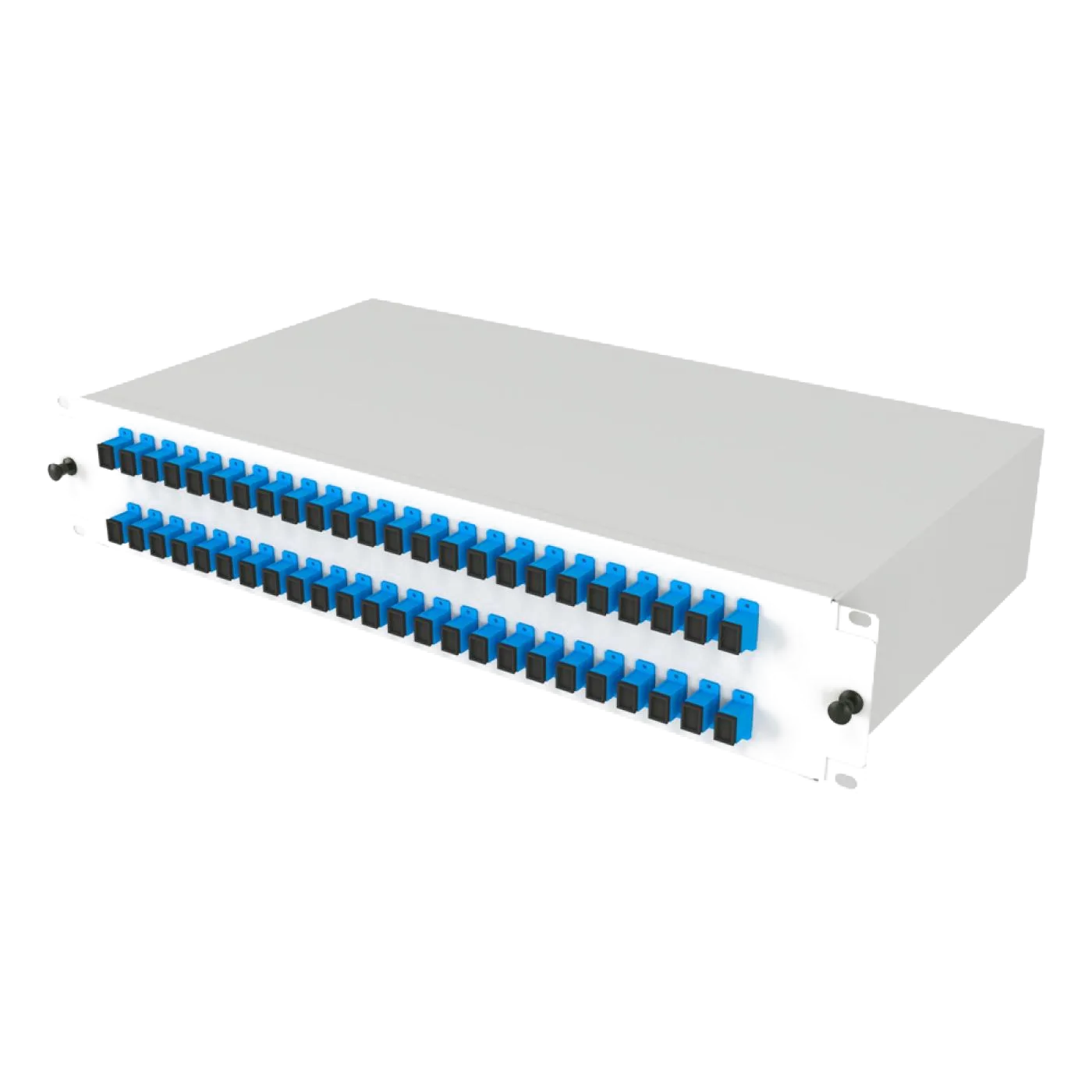 19" 2U 48 Port SC Simplex Fiber Optik Patch Panel Full(Dolu) — 6