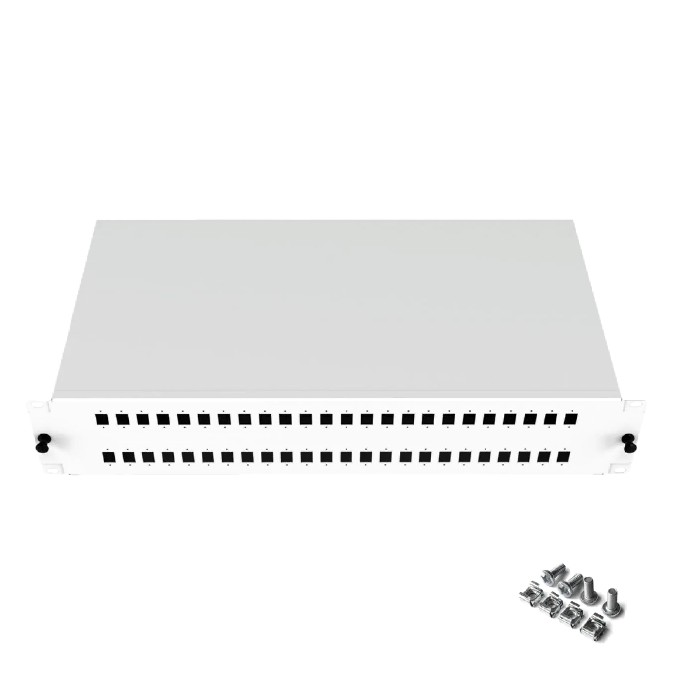 19" 2U 48 Port SC Simplex Fiber Optik Patch Panel Full(Dolu) — 8