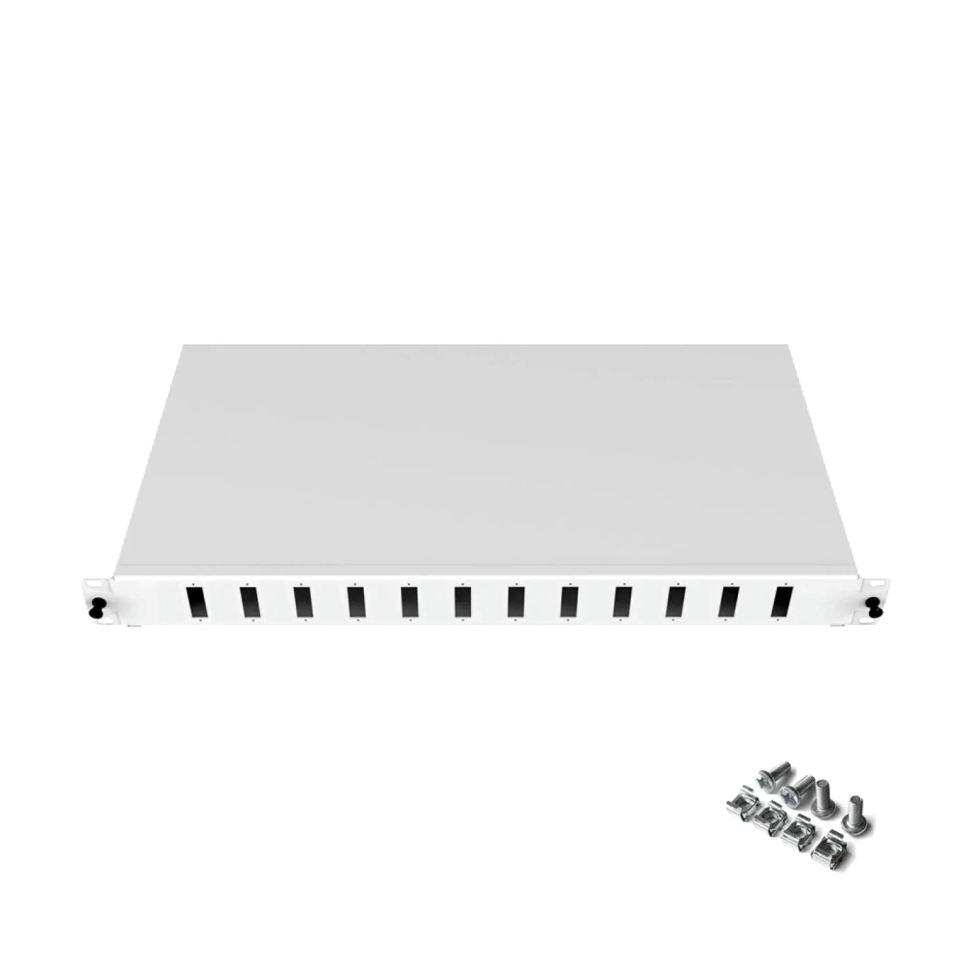 19" 1U 12 Port SC Duplex Fiber Optik Patch Panel Full(Dolu) — 3