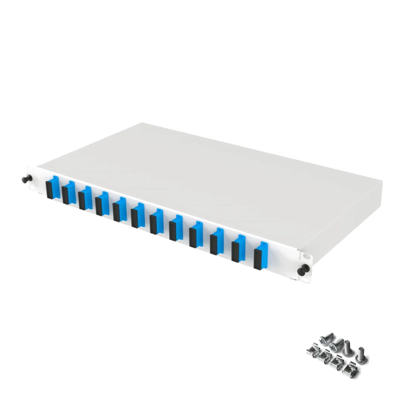 19" 1U 12 Port SC Duplex Fiber Optik Patch Panel Full(Dolu) — 5