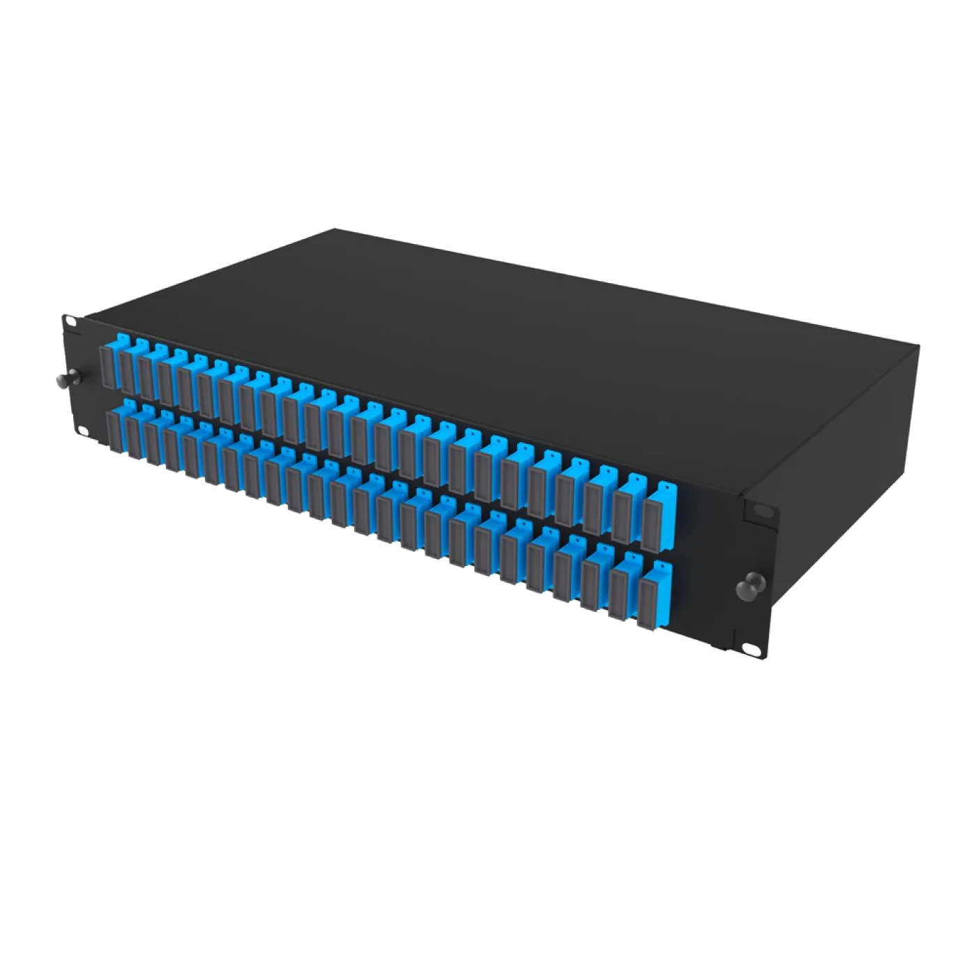 19" 2U 48 Port SC Duplex Fiber Optik Patch Panel Full(Dolu) — 6