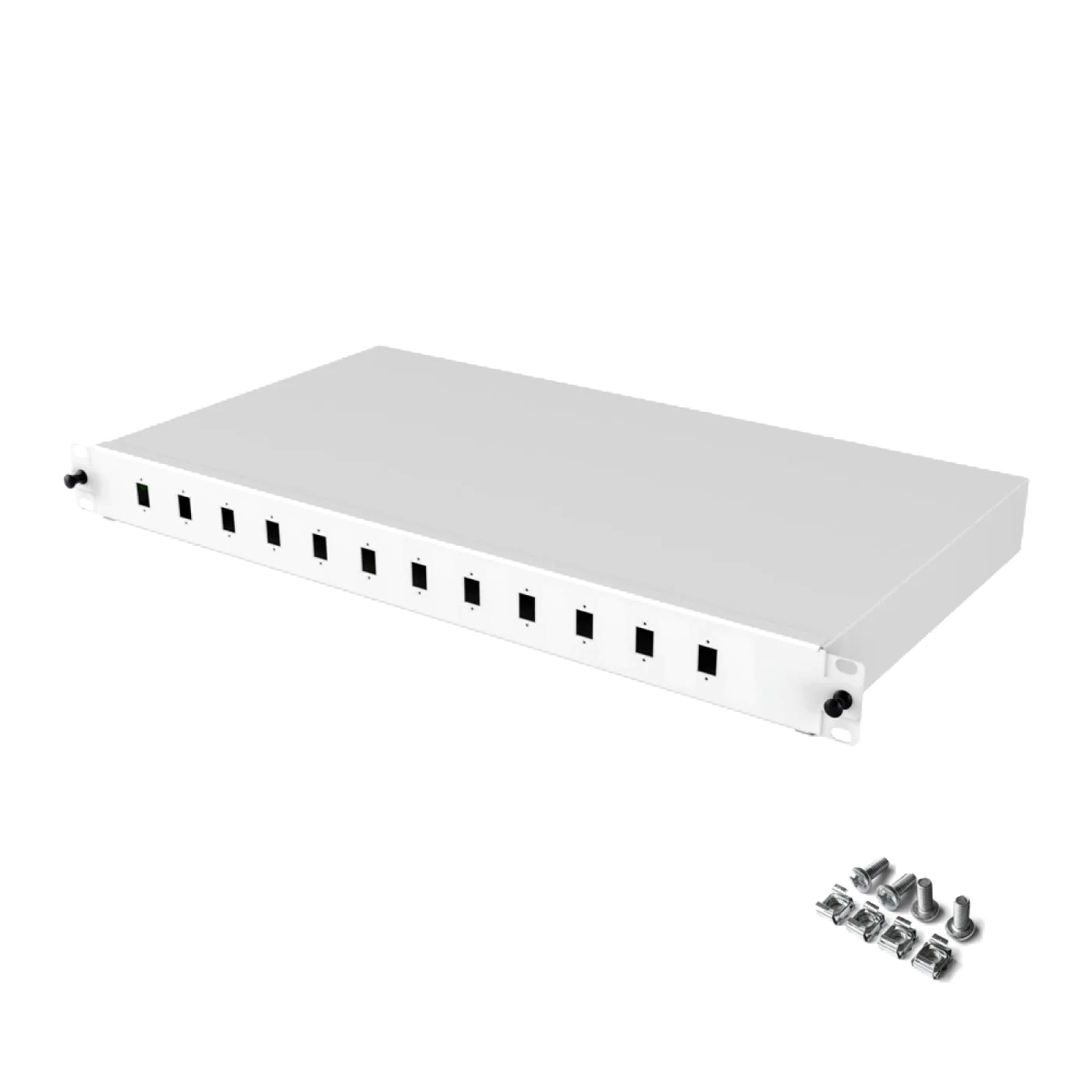 19" 1U 12 Port LC Duplex Fiber Optik Patch Panel Full(Dolu) — 2