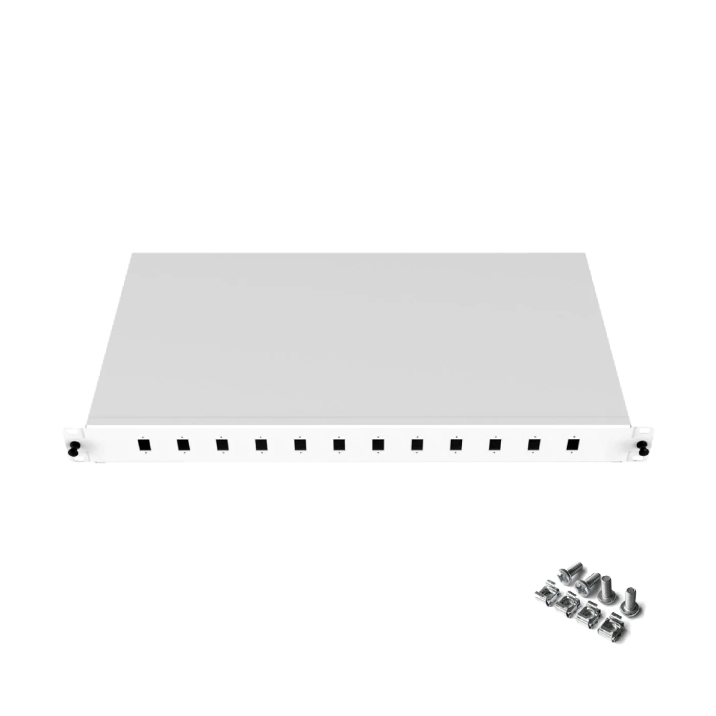 19" 1U 12 Port LC Duplex Fiber Optik Patch Panel Full(Dolu) — 3