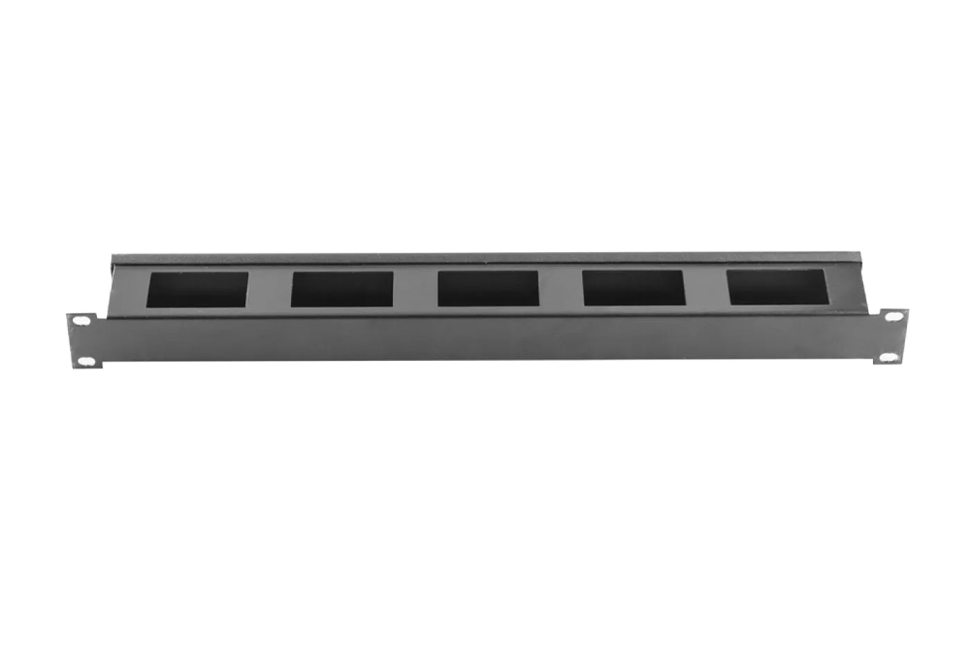 19" 1U Yatay Kablo Düzenleyici Metal Organizer Kapaklı — 3